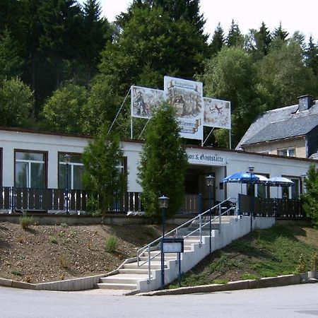 Pension Und Berggasthaus Kapellenstein Geyer Exteriér fotografie